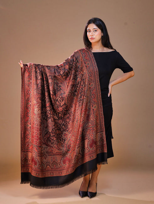 Women's Jamawar Wool Shawl